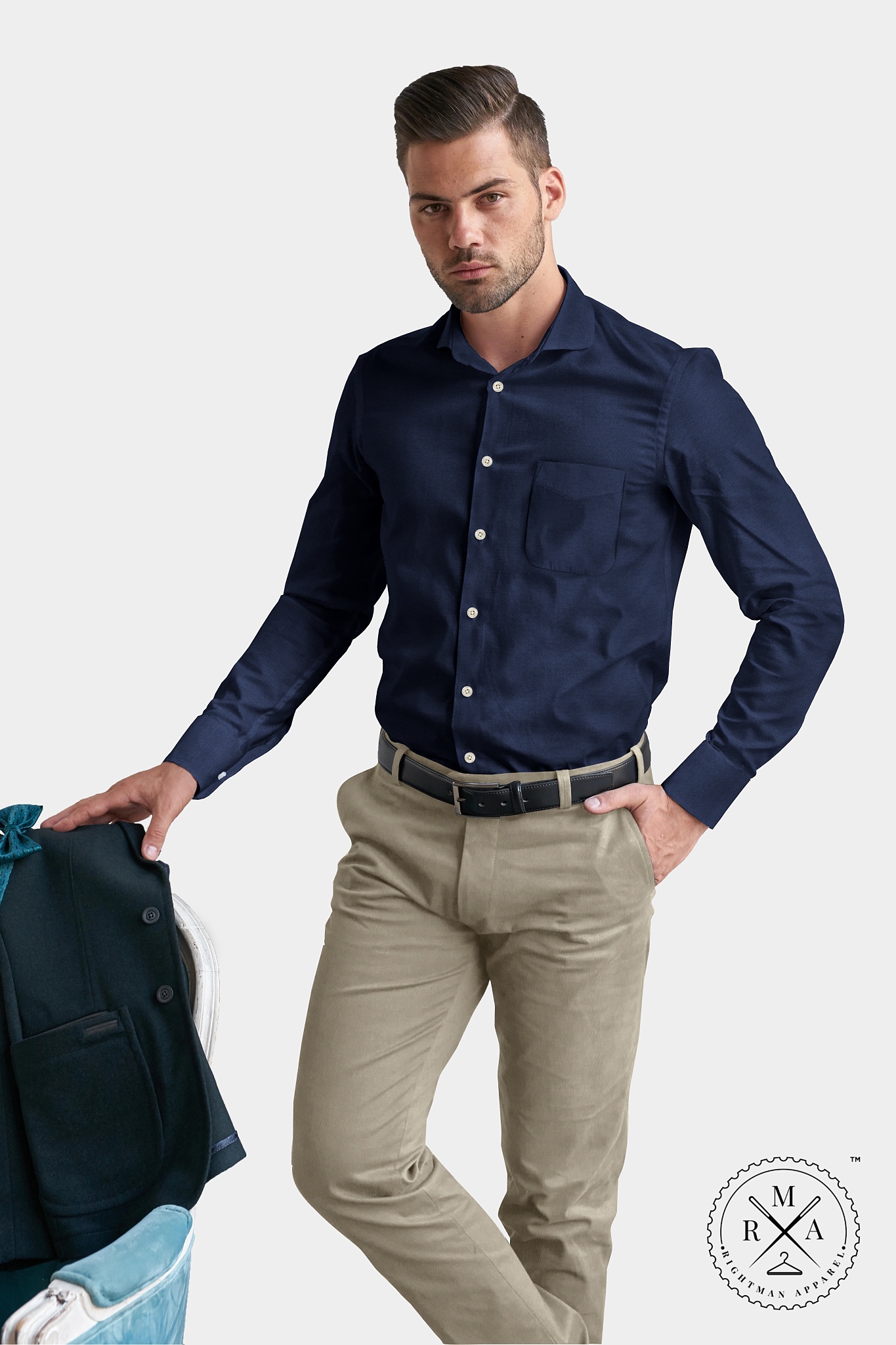 Navy Blue Shirt SH277
